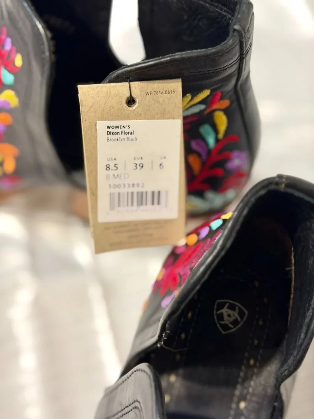 Ariat Women's Dixon Floral Brooklyn Size 8.5 - Picture 8 of 10